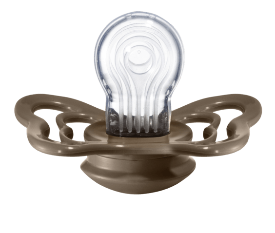 BIBS Pacifier COUTURE Silicone 2 PK Vanilla / Dark Oak (Min. of 2 PK, multiples of 2 PK) - MAIGHAN DISTRIBUTION CANADA