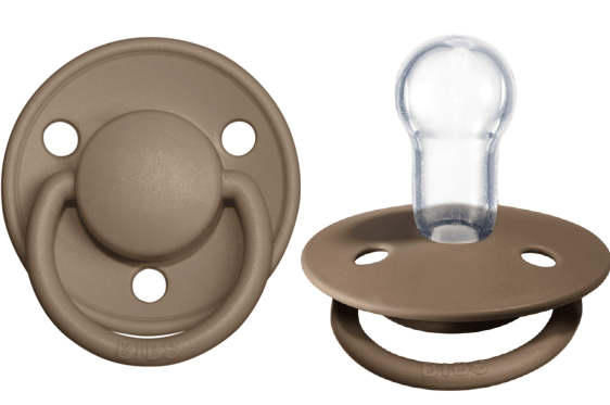 BIBS Pacifier De Lux Silicone 2 PK Dark Oak ONE SIZE (Min. of 2 PK, multiples of 2 PK) - MAIGHAN DISTRIBUTION CANADA