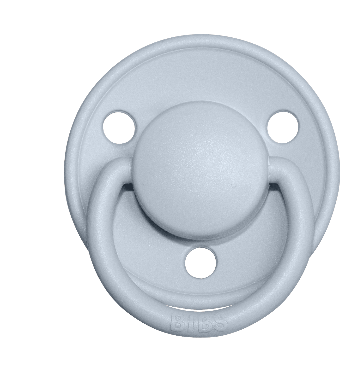 BIBS Pacifier De Lux Silicone 2 PK Iron / Baby Blue ONE SIZE (Min. of 2 PK, multiples of 2 PK) - MAIGHAN DISTRIBUTION CANADA