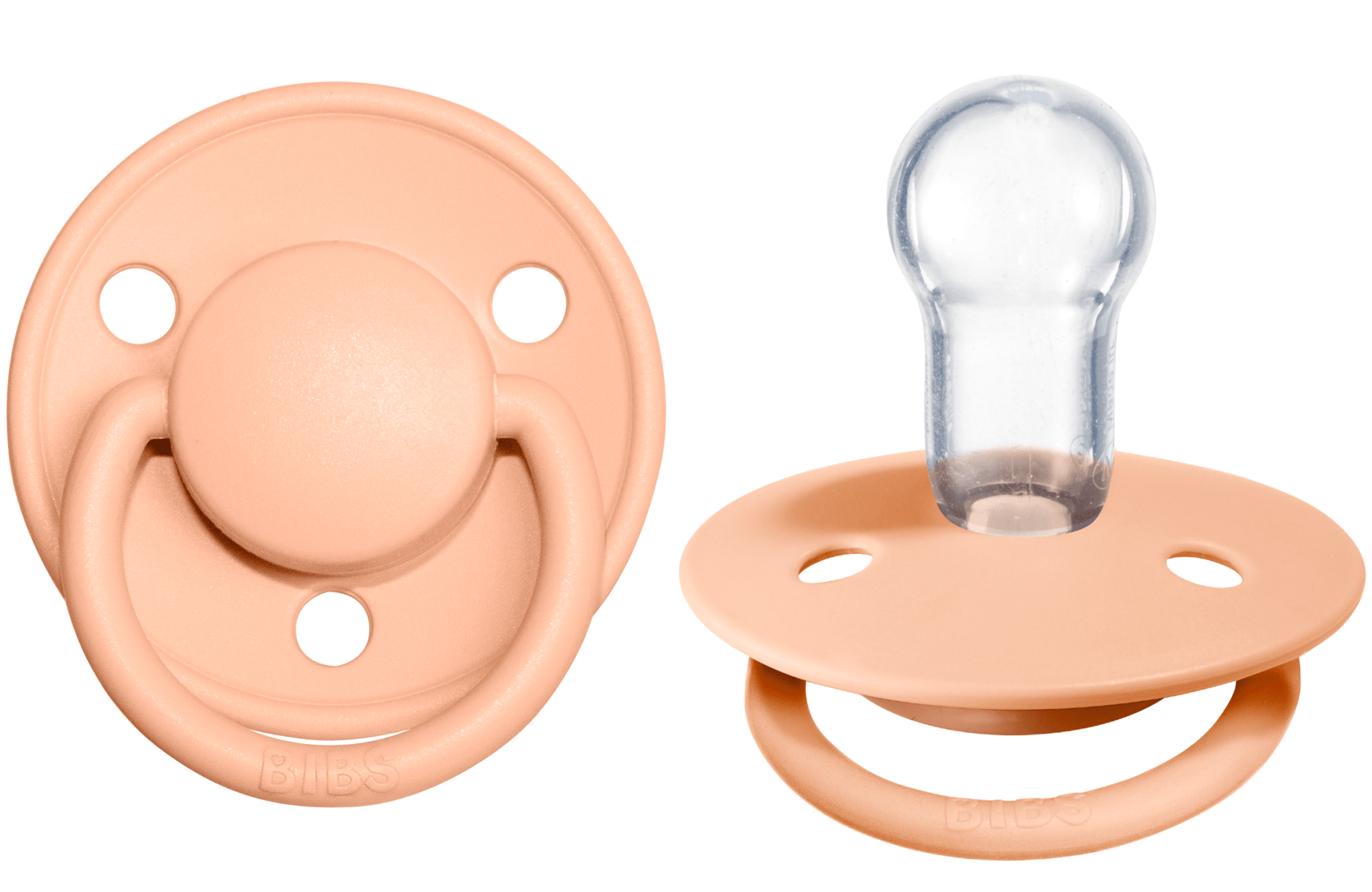 BIBS Pacifier De Lux Silicone 2 PK Peach Sunset ONE SIZE (Min. of 2 PK, multiples of 2 PK) - MAIGHAN DISTRIBUTION CANADA