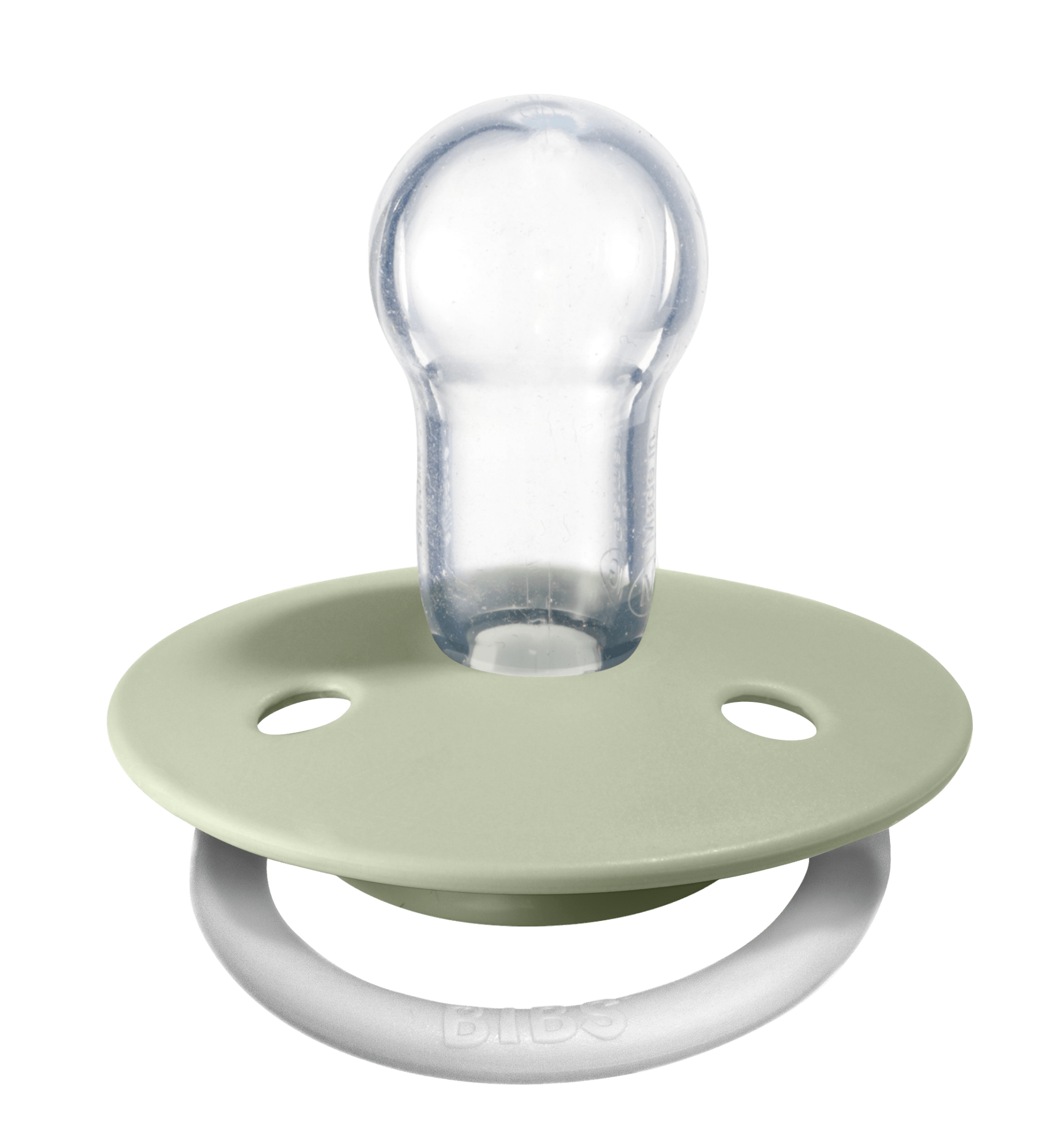 BIBS Pacifier De Lux Silicone 2 PK Sage GLOW / Cloud GLOW ONE SIZE (Min. of 1 PK, multiples of PK) - MAIGHAN DISTRIBUTION CANADA