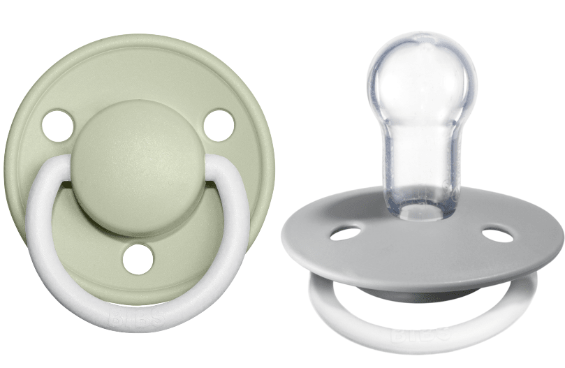 BIBS Pacifier De Lux Silicone 2 PK Sage GLOW / Cloud GLOW ONE SIZE (Min. of 1 PK, multiples of PK) - MAIGHAN DISTRIBUTION CANADA