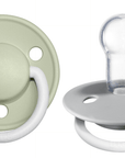 BIBS Pacifier De Lux Silicone 2 PK Sage GLOW / Cloud GLOW ONE SIZE (Min. of 1 PK, multiples of PK) - MAIGHAN DISTRIBUTION CANADA