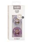 BIBS Pacifier Original COLOUR Latex 2 PK Anatomical Fossil Grey / Mauve (Min. of 2 PK, multiples of 2 PK) - MAIGHAN DISTRIBUTION CANADA