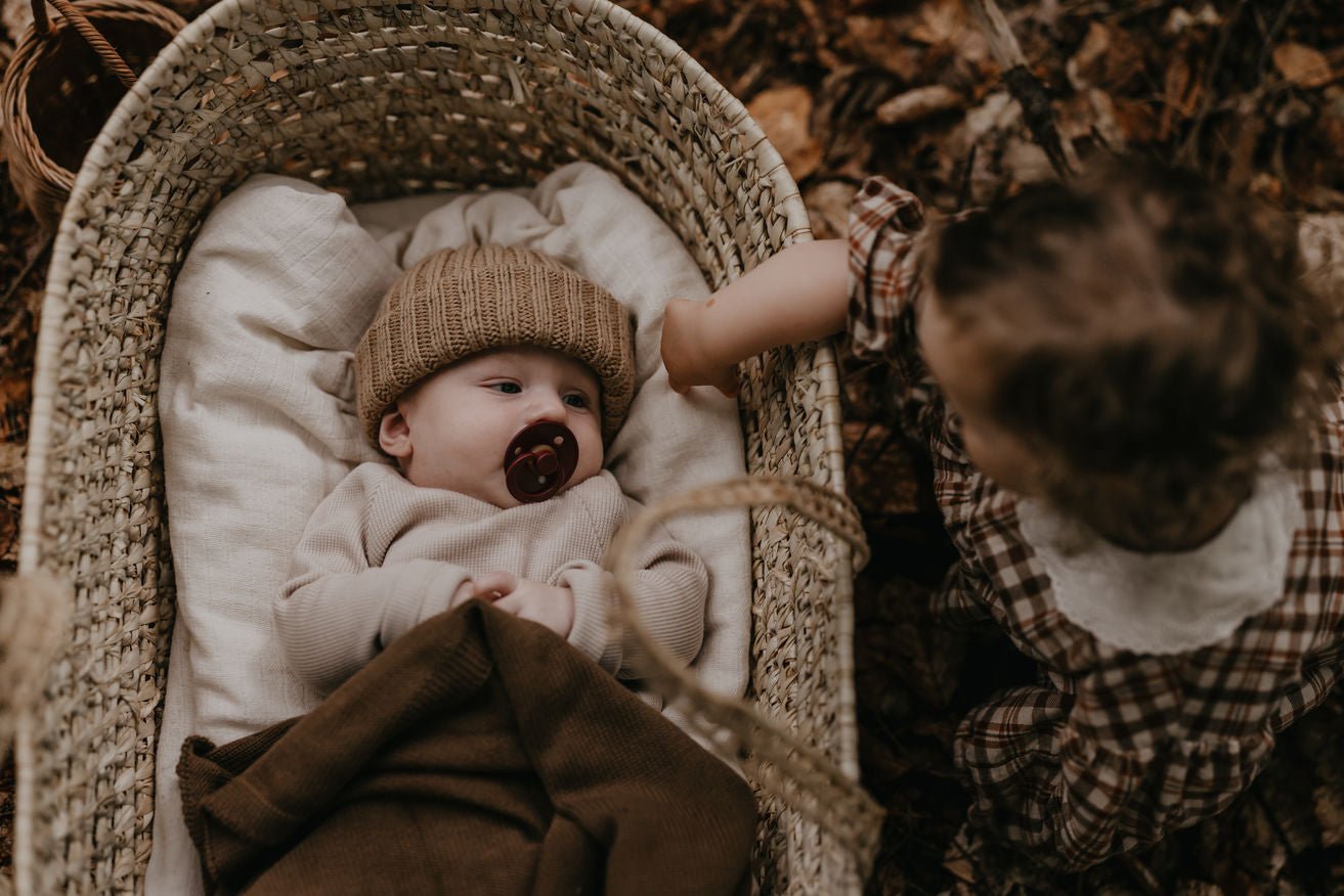 BIBS Pacifier Original COLOUR Latex 2 PK Pale Butter / Dusky Pink(Min. of 2 PK, multiples of 2 PK) - MAIGHAN DISTRIBUTION CANADA