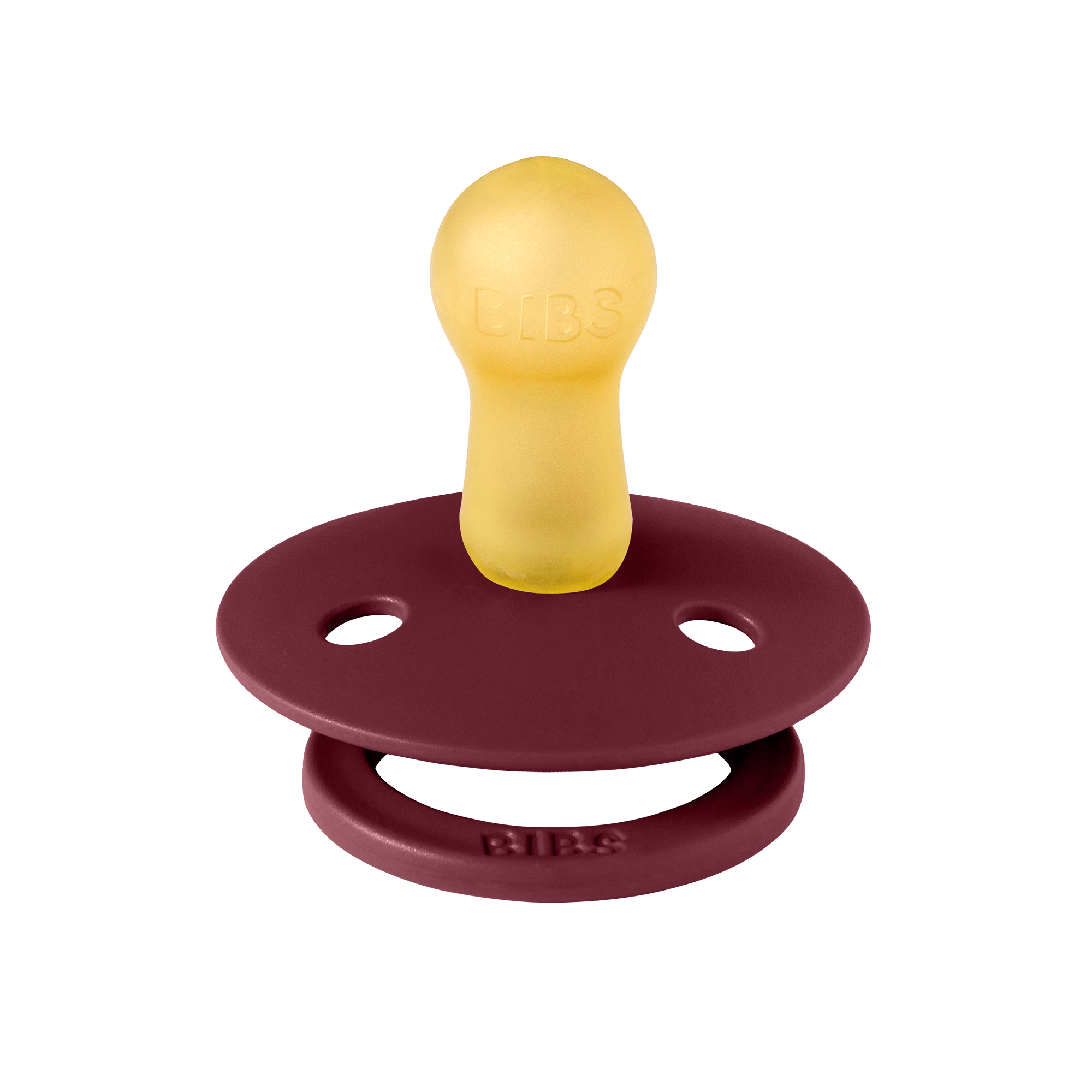 BIBS Pacifier Original COLOUR Latex 2 PK Pink Plum / Elderberry (Min. of 2 PK, multiples of 2 PK) - MAIGHAN DISTRIBUTION CANADA