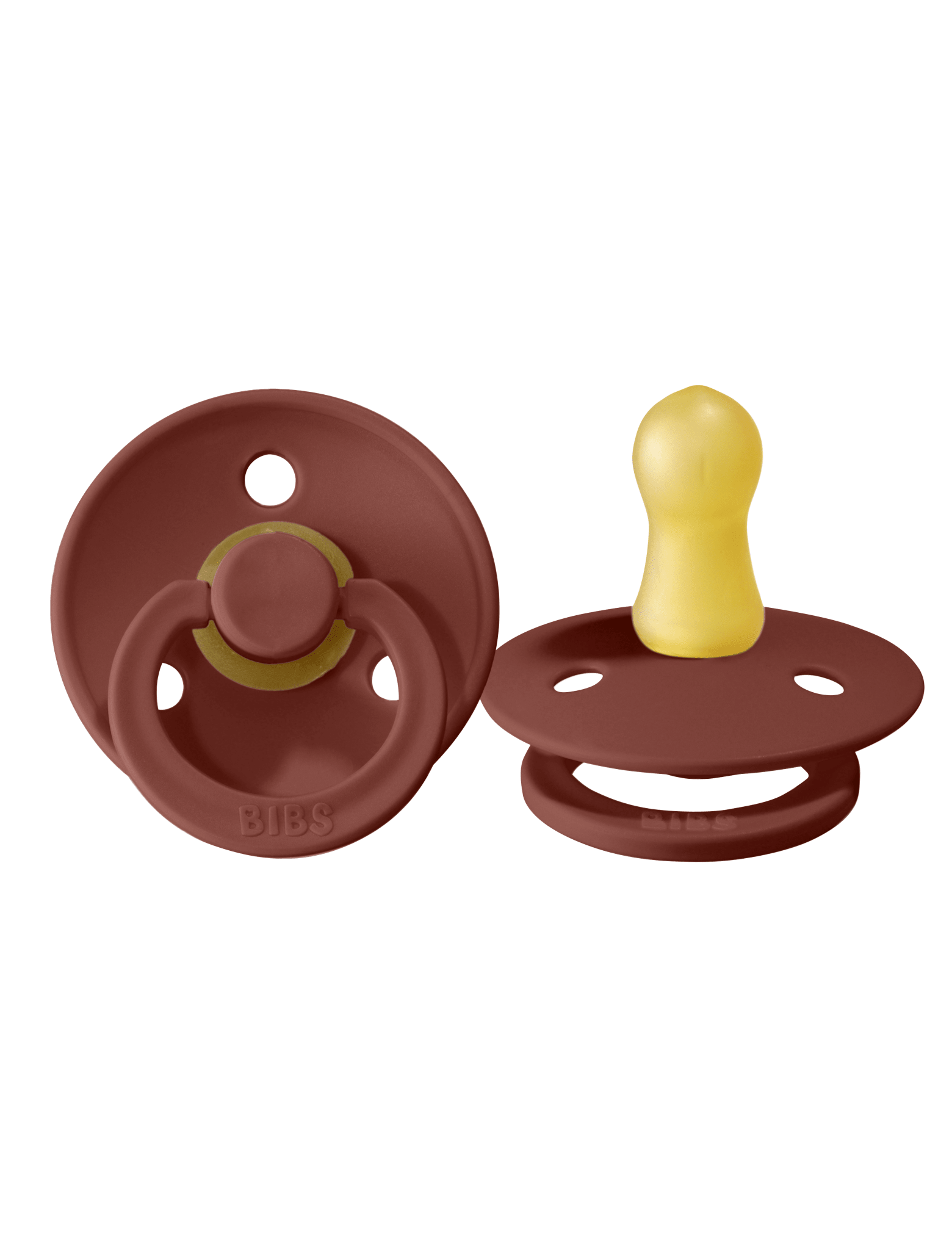 BIBS Pacifier Original COLOUR Latex 2 PK Rust (Min. of 2 PK, multiples of 2 PK) - MAIGHAN DISTRIBUTION CANADA