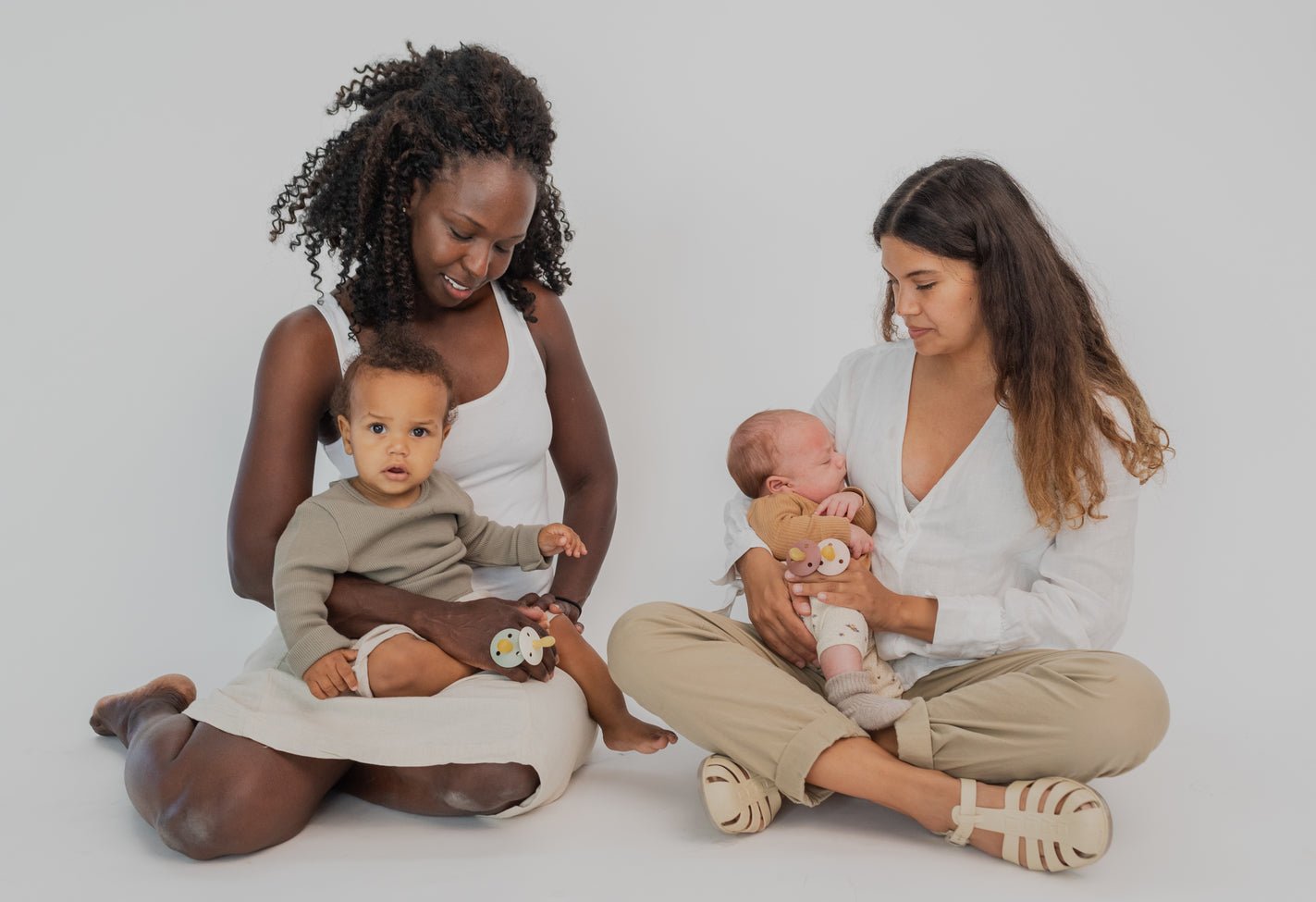 BIBS Pacifier Original COLOUR Latex 2 PK Sand Glow/Iron Glow (Min. of 2 PK, multiples of 2 PK) - MAIGHAN DISTRIBUTION CANADA