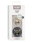 BIBS Pacifier Original COLOUR Latex 2 PK Symmetrical Sand / Iron (Min. of 2 PK, multiples of 2 PK) - MAIGHAN DISTRIBUTION CANADA