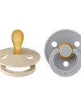 BIBS Pacifier Original COLOUR Latex 2 PK Symmetrical Vanilla / Cloud (Min. of 2 PK, multiples of 2 PK) - MAIGHAN DISTRIBUTION CANADA
