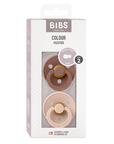 BIBS Pacifier Original COLOUR Latex 2 PK Woodchuck/Blush (Min. of 2 PK, multiples of 2 Pk) - MAIGHAN DISTRIBUTION CANADA
