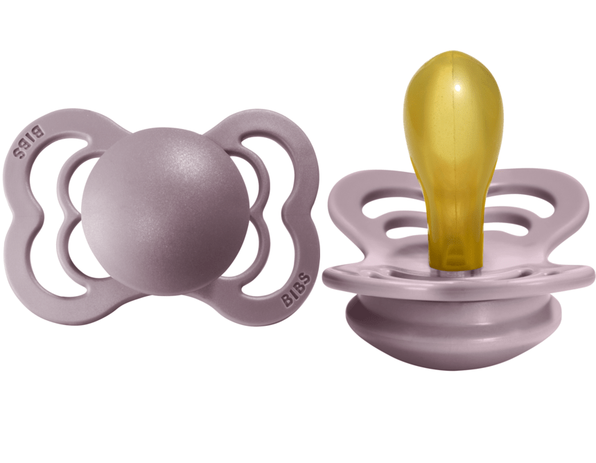 BIBS Pacifier SUPREME Latex 2 PK Heather (Min. of 2 PK, multiples of 2 PK) - MAIGHAN DISTRIBUTION CANADA