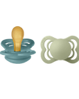 BIBS Pacifier SUPREME Latex 2 PK Island Sea / Sage (Min. of 2 PK, multiples of 2 PK) - MAIGHAN DISTRIBUTION CANADA