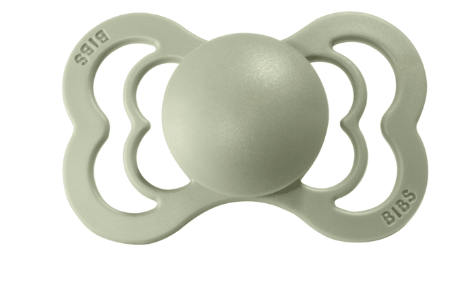 BIBS Pacifier SUPREME Latex 2 PK Ivory / Sage (Min. of 2 PK, multiples of 2 PK) - MAIGHAN DISTRIBUTION CANADA