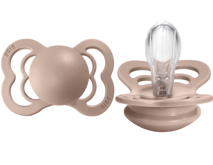 BIBS Pacifier SUPREME Silicone 2 PK Blush (Min. of 2 PK, multiples of 2 PK) - MAIGHAN DISTRIBUTION CANADA