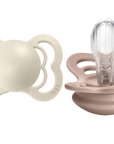 BIBS Pacifier SUPREME Silicone 2 PK Ivory / Blush (Min. of 2 PK, multiples of 2 PK) - MAIGHAN DISTRIBUTION CANADA