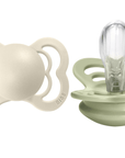 BIBS Pacifier SUPREME Silicone 2 PK Ivory / Sage (Min. of 2 PK, multiples of 2 PK) - MAIGHAN DISTRIBUTION CANADA