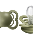 BIBS Pacifier SUPREME Silicone 2 PK Olive (Min. of 2 PK, multiples of 2 PK) - MAIGHAN DISTRIBUTION CANADA