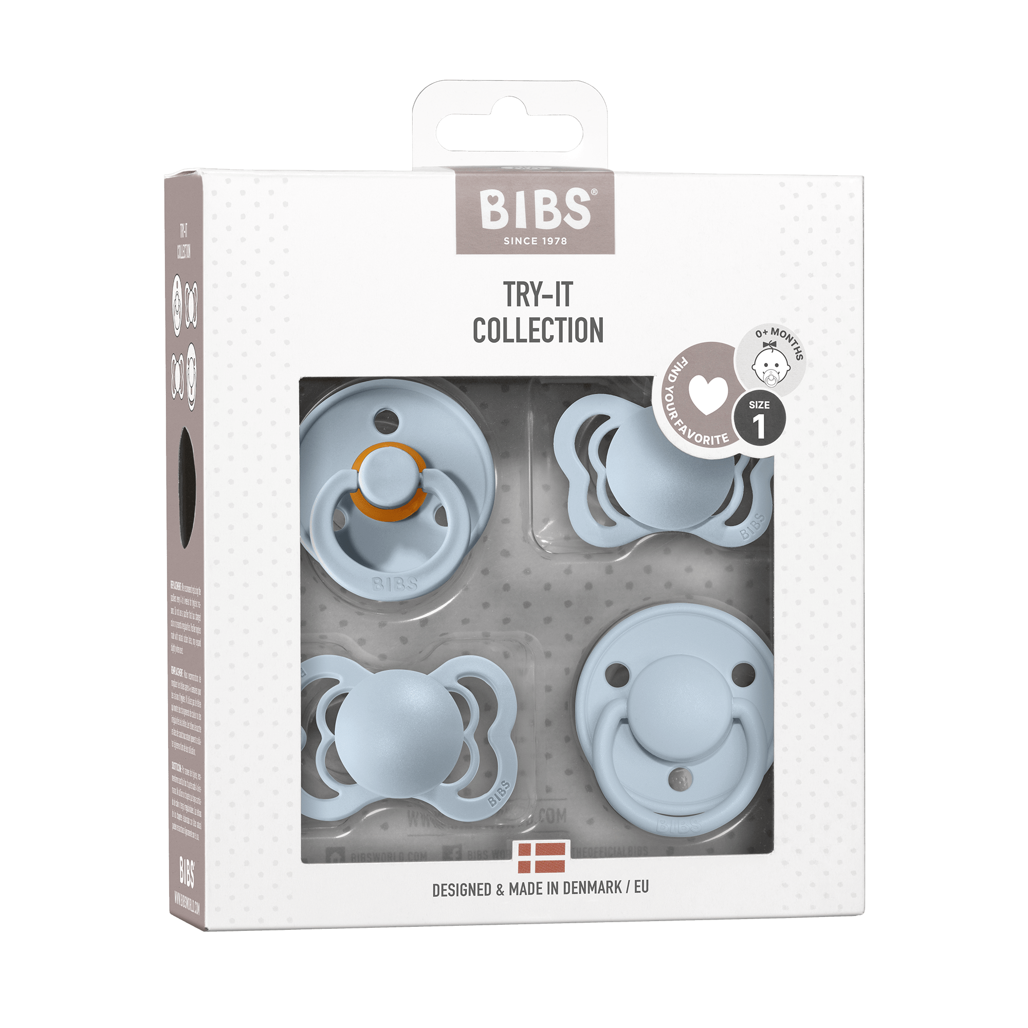 BIBS Try - It Collection Baby Blue (Min. of 2 PK, multiples of 2 PK) - MAIGHAN DISTRIBUTION CANADA
