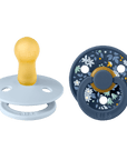 BIBS x Liberty Pacifier Original COLOUR Latex 2 PK Chamomile Lawn Baby Blue Mix (Min. of 2 PK, multiples of 2 PK) - MAIGHAN DISTRIBUTION CANADA
