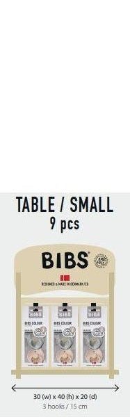 BIBS®Display - Small Table 3 X 6 inch hooks - MAIGHAN DISTRIBUTION CANADA