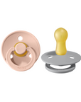 BIBS Pacifier Original COLOUR Latex 2 PK Cloud / Blush (Min. of 2 PK, multiples of 2 PK)