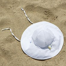Brim Sun Protection Hat in White (Min. of 3, multiples of 3) - MAIGHAN DISTRIBUTION CANADA