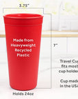 Re-Play 24oz Drinking Cup (Adult) - Denim (Min. of 2 PK, Multiples of 2 PK)