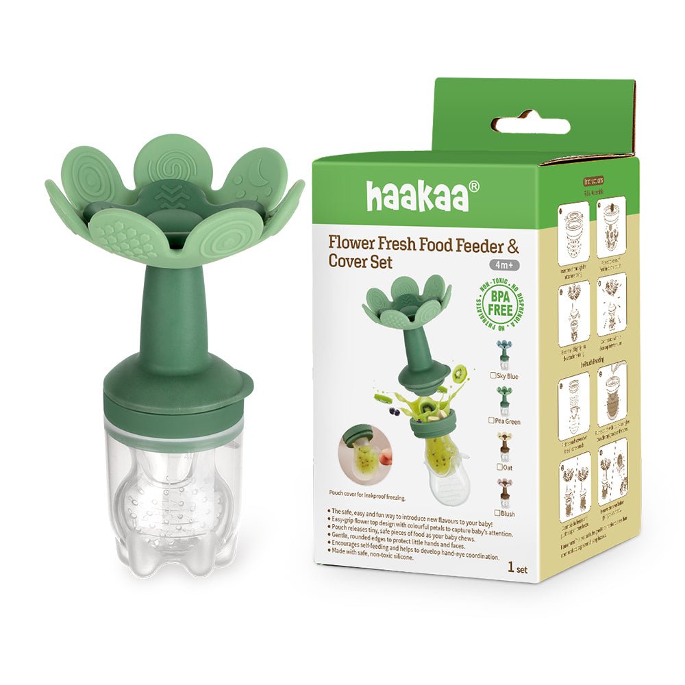 Flower Fresh Food Feeder & Cover Set - Pea Green (Min. of 2 , multiples of 2) - MAIGHAN DISTRIBUTION CANADA