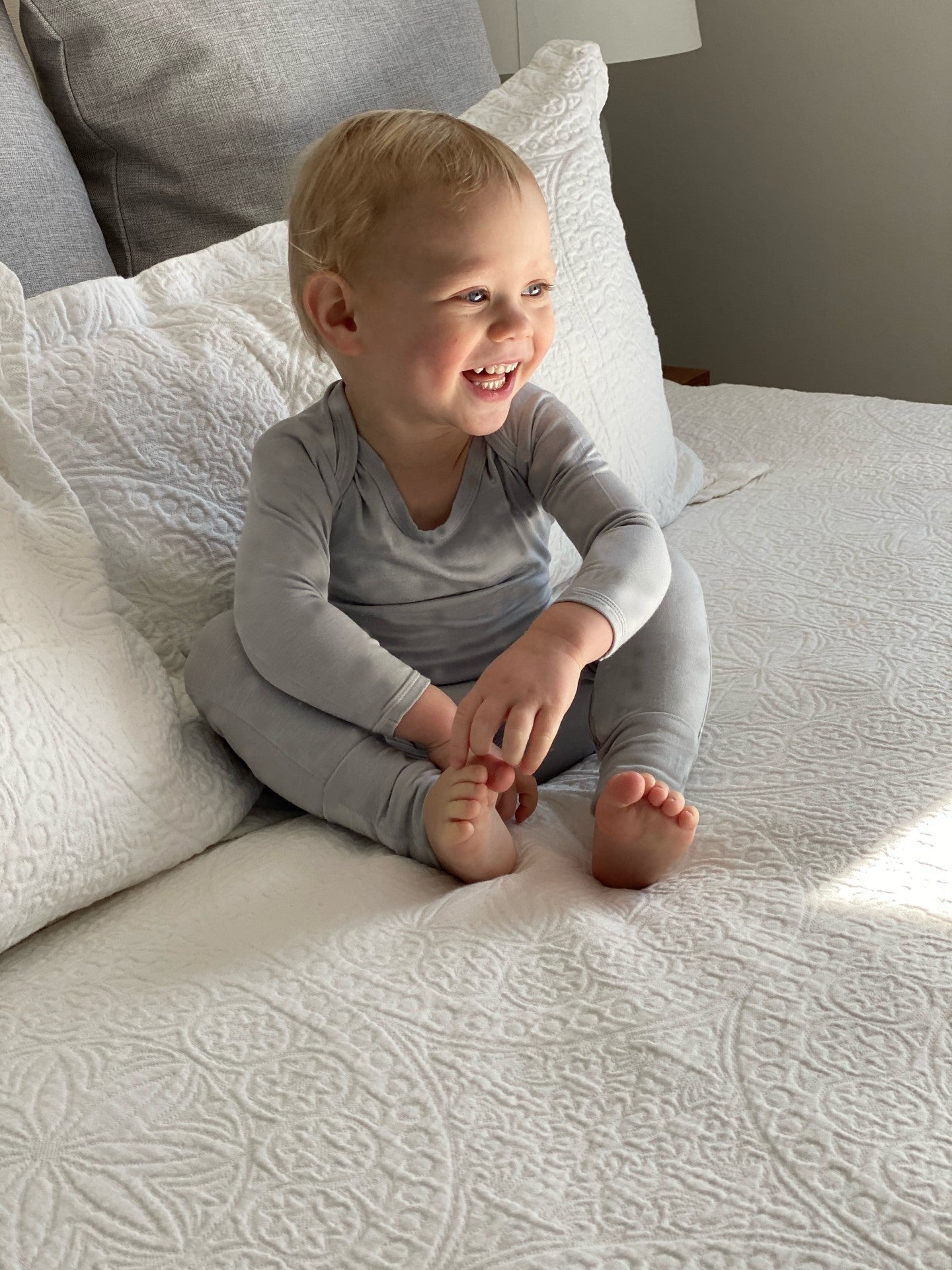 günamüna Convertible Footie Fog Grey Solid (Min. of 2, multiples of 2) - MAIGHAN DISTRIBUTION CANADA