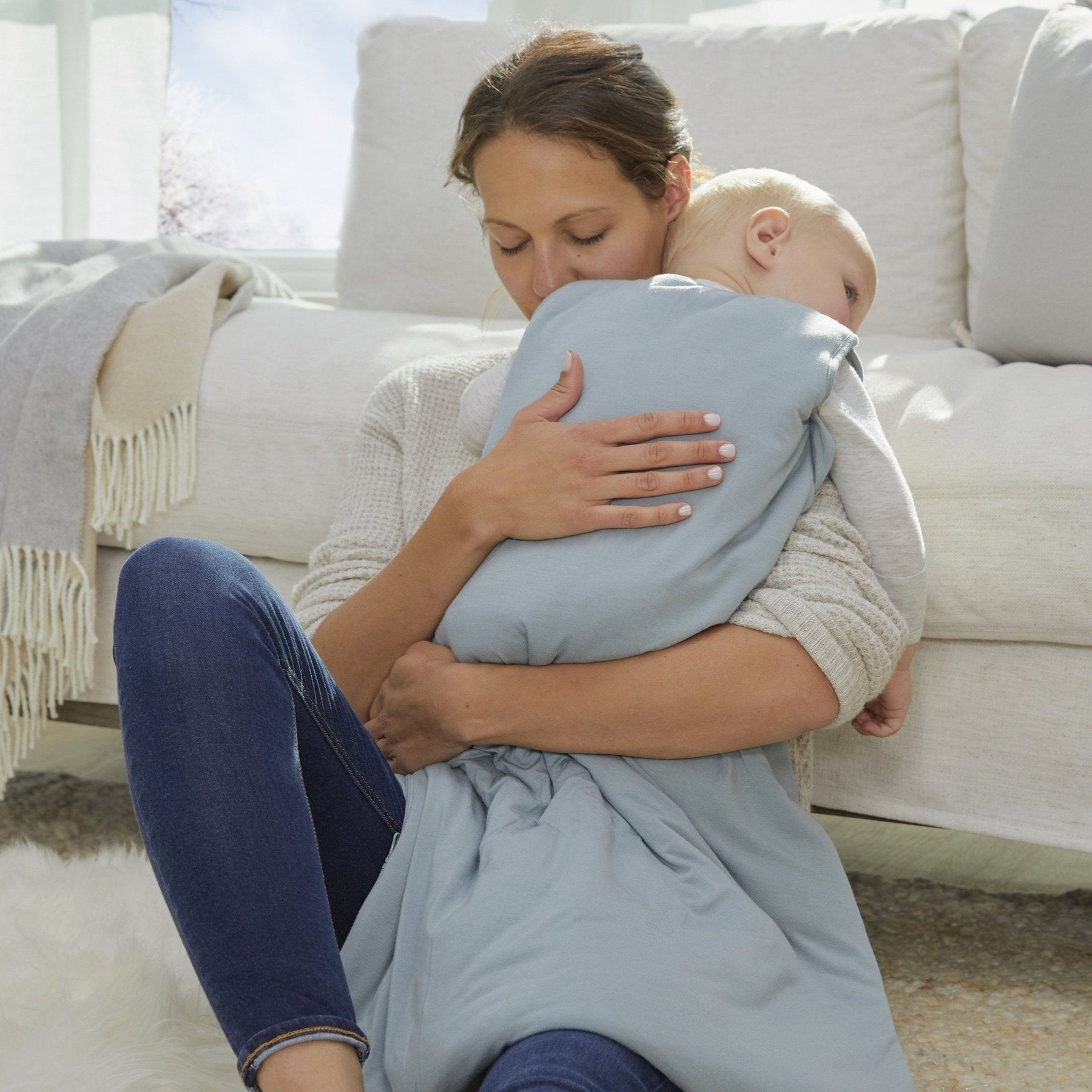 günamüna Sleep Sack Duvet Bamboo Solid Sage 1 TOG (Min. of 2, multiples of 2) - MAIGHAN DISTRIBUTION CANADA