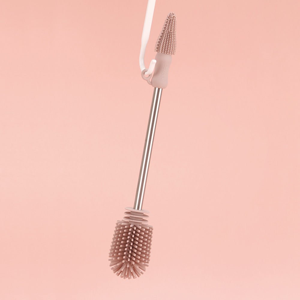 Haakaa Double - Ended Silicone Cleaning Brush - Sueva Grey (Min. of 2 , multiples of 2) - MAIGHAN DISTRIBUTION CANADA