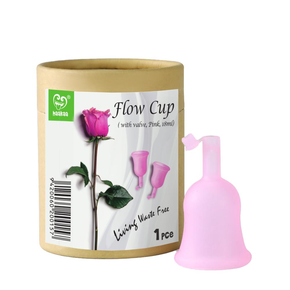 Haakaa Flow Cup w/ Valve (Menstrual Cup) 18 ml Small (Min. of 2 , multiples of 2) - MAIGHAN DISTRIBUTION CANADA