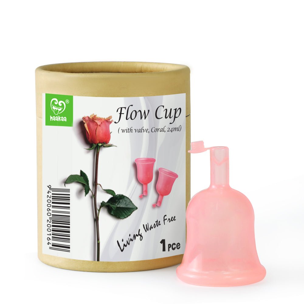 Haakaa Flow Cup w/ Valve (Menstrual Cup) 24 ml Large (Min. of 2 , multiples of 2) - MAIGHAN DISTRIBUTION CANADA