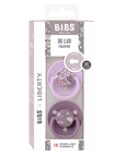Liberty X BIBS Pacifier De Lux Silicone 2 PK Chamomile Lawn Mauve Mix ONE SIZE (Min. of 2 PK, multiples of 2 PK) - MAIGHAN DISTRIBUTION CANADA