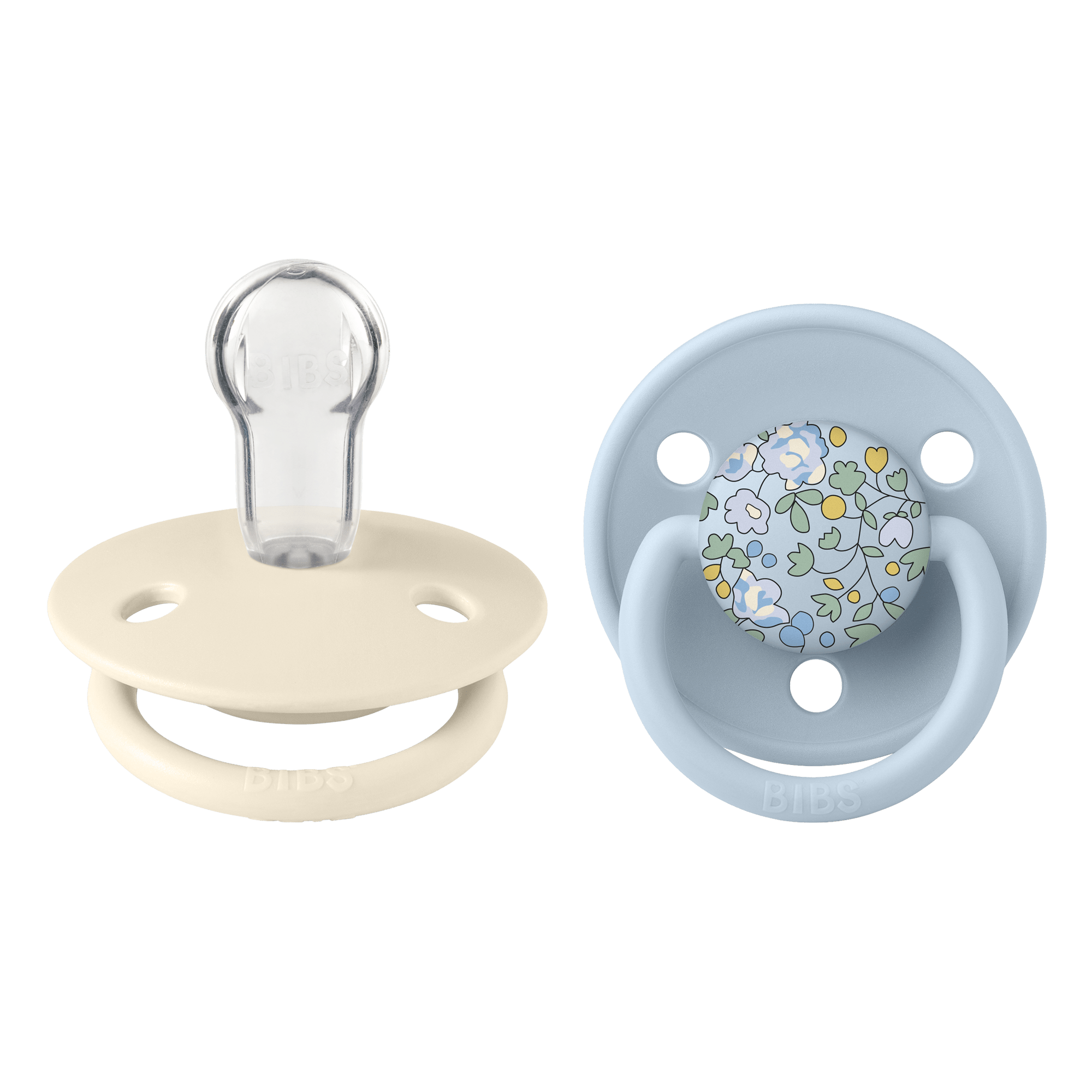 Liberty X BIBS Pacifier De Lux Silicone 2 PK Eloise Baby Blue Mix ONE SIZE (Min. of 2 PK, multiples of 2 PK) - MAIGHAN DISTRIBUTION CANADA