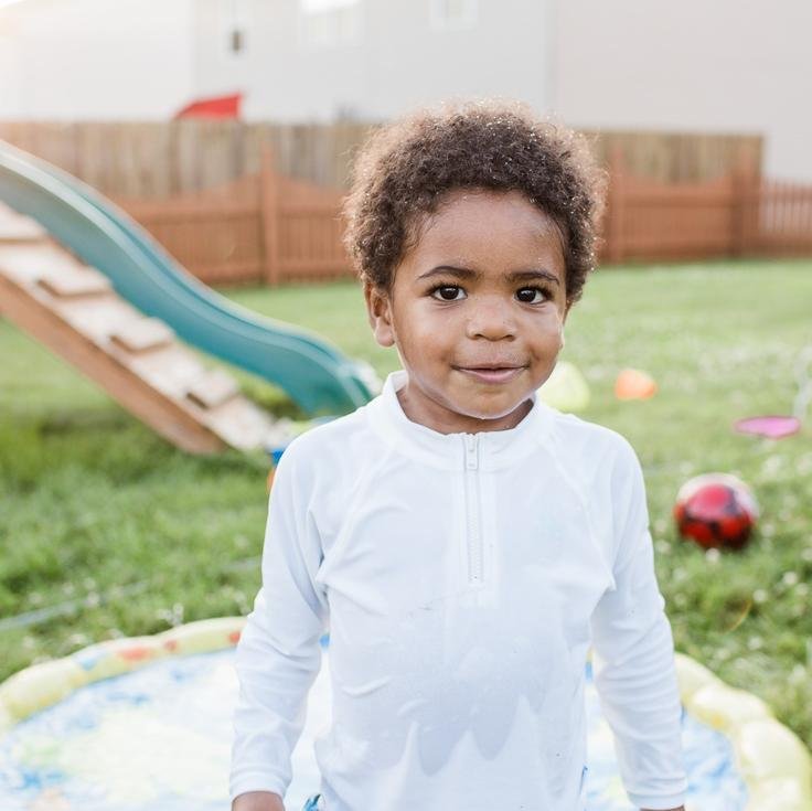 Long Sleeve Zip Rashguard Shirt - White (Min. of 2, multiples of 2) - MAIGHAN DISTRIBUTION CANADA