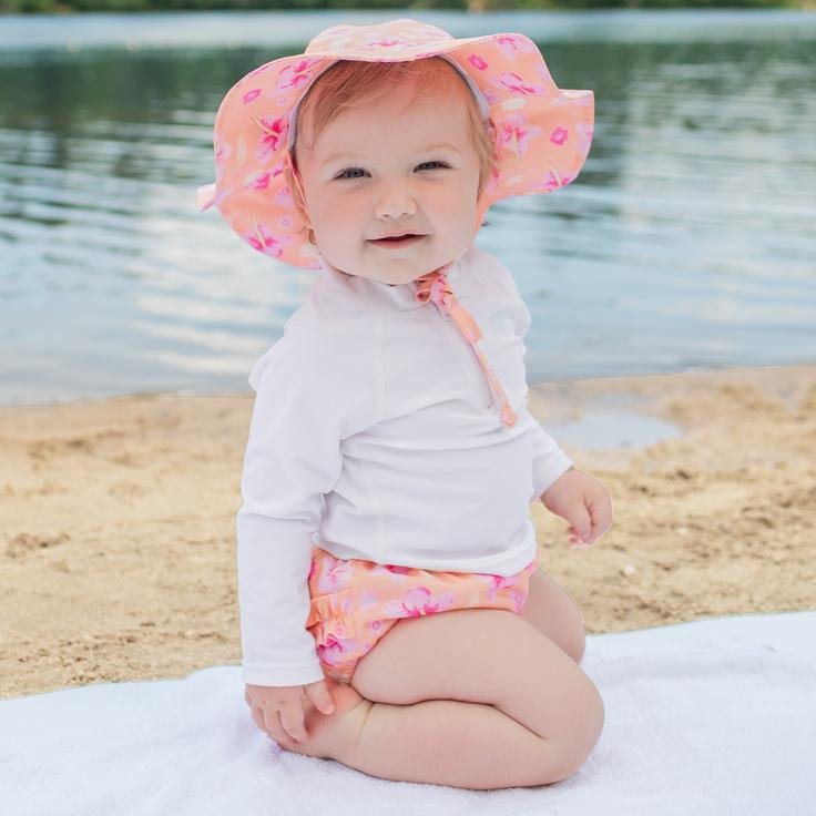 Long Sleeve Zip Rashguard Shirt - White (Min. of 2, multiples of 2) - MAIGHAN DISTRIBUTION CANADA