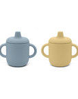 noüka Non - Spill Sippy Cup 2 Pack - Lily Blue/Butter(Min. of 2 PK, Multiples of 2 PK) - MAIGHAN DISTRIBUTION CANADA