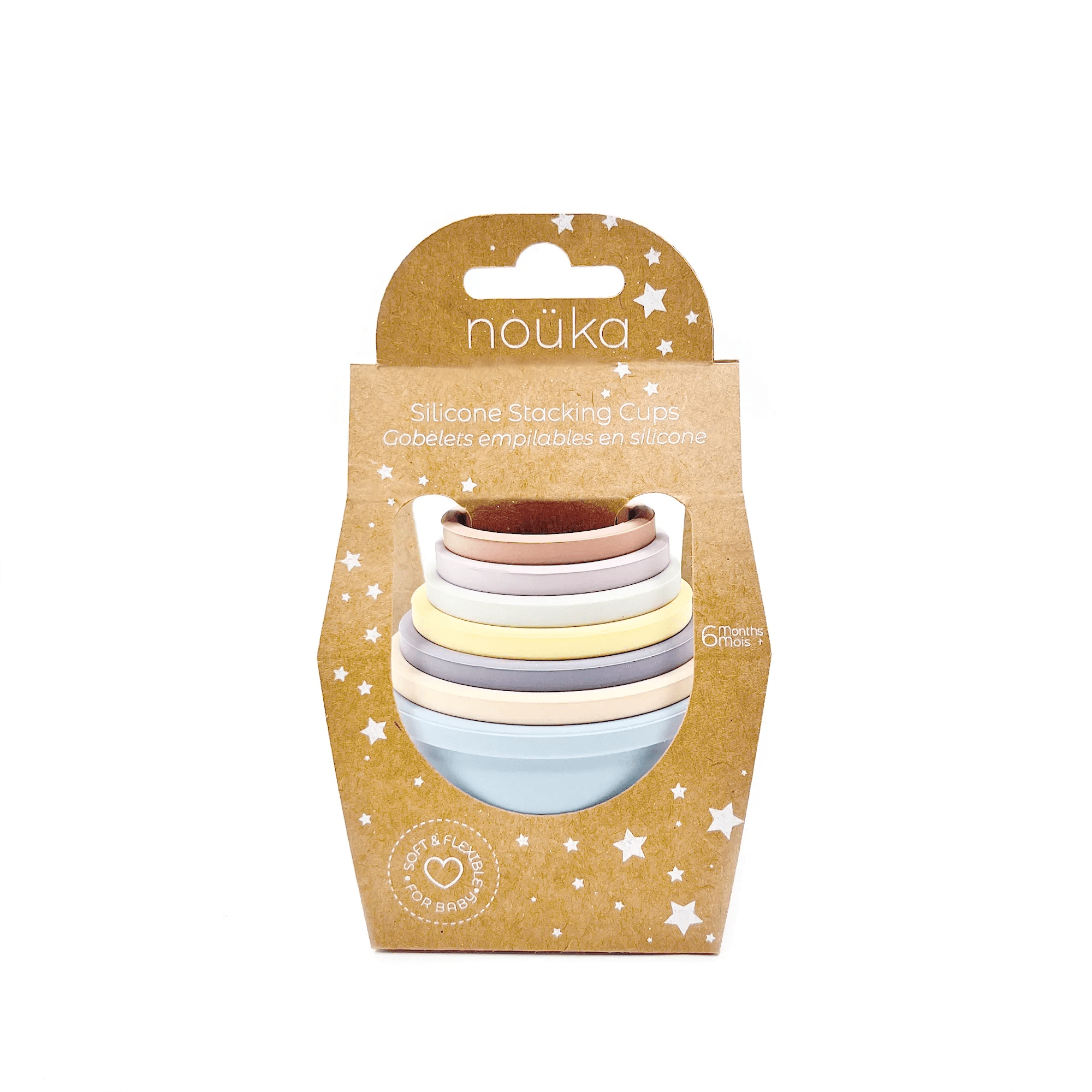 noüka Stacking Cups - Sky Set (Sold in Case of 2, Qty of 1=2 products) - MAIGHAN DISTRIBUTION CANADA