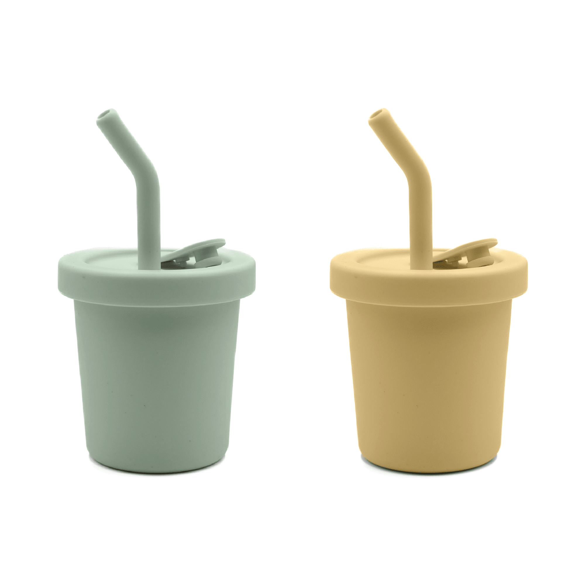 noüka Straw Cup 6 OZ 2 Pack - Butter/Leaf (Min. of 2 PK, Multiples of 2 PK) - MAIGHAN DISTRIBUTION CANADA