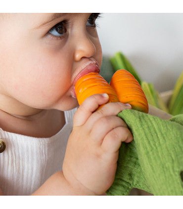 Oli & Carol Mini Doudou Teether - Cathy the Carrot (Min. of 2 PK, multiples of 2 PK) - MAIGHAN DISTRIBUTION CANADA