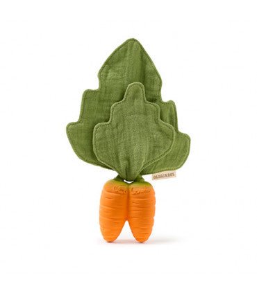 Oli & Carol Mini Doudou Teether - Cathy the Carrot (Min. of 2 PK, multiples of 2 PK) - MAIGHAN DISTRIBUTION CANADA