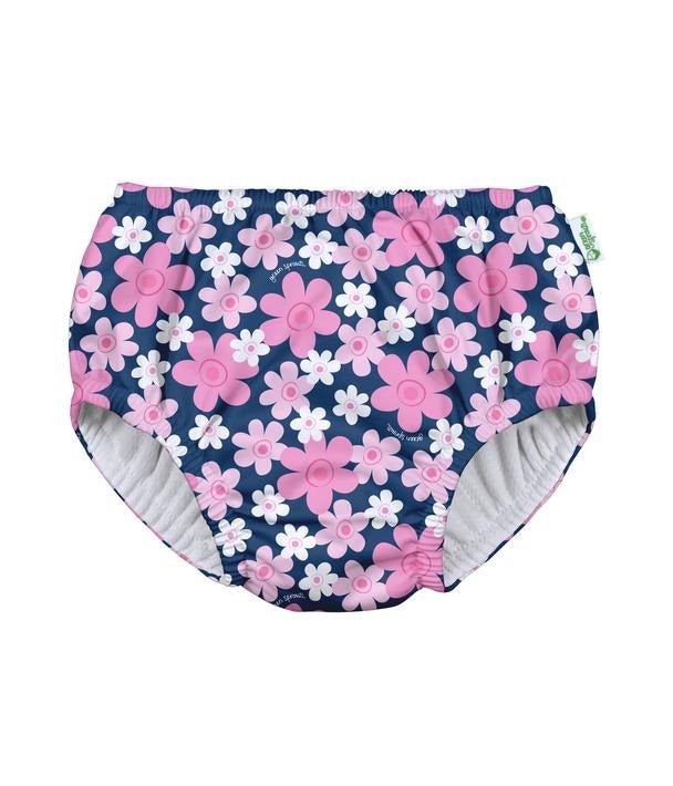Pull - up Reusable Absorbent Swimsuit Diaper Navy Blooms (Min. of 2, multiples of 2) - MAIGHAN DISTRIBUTION CANADA