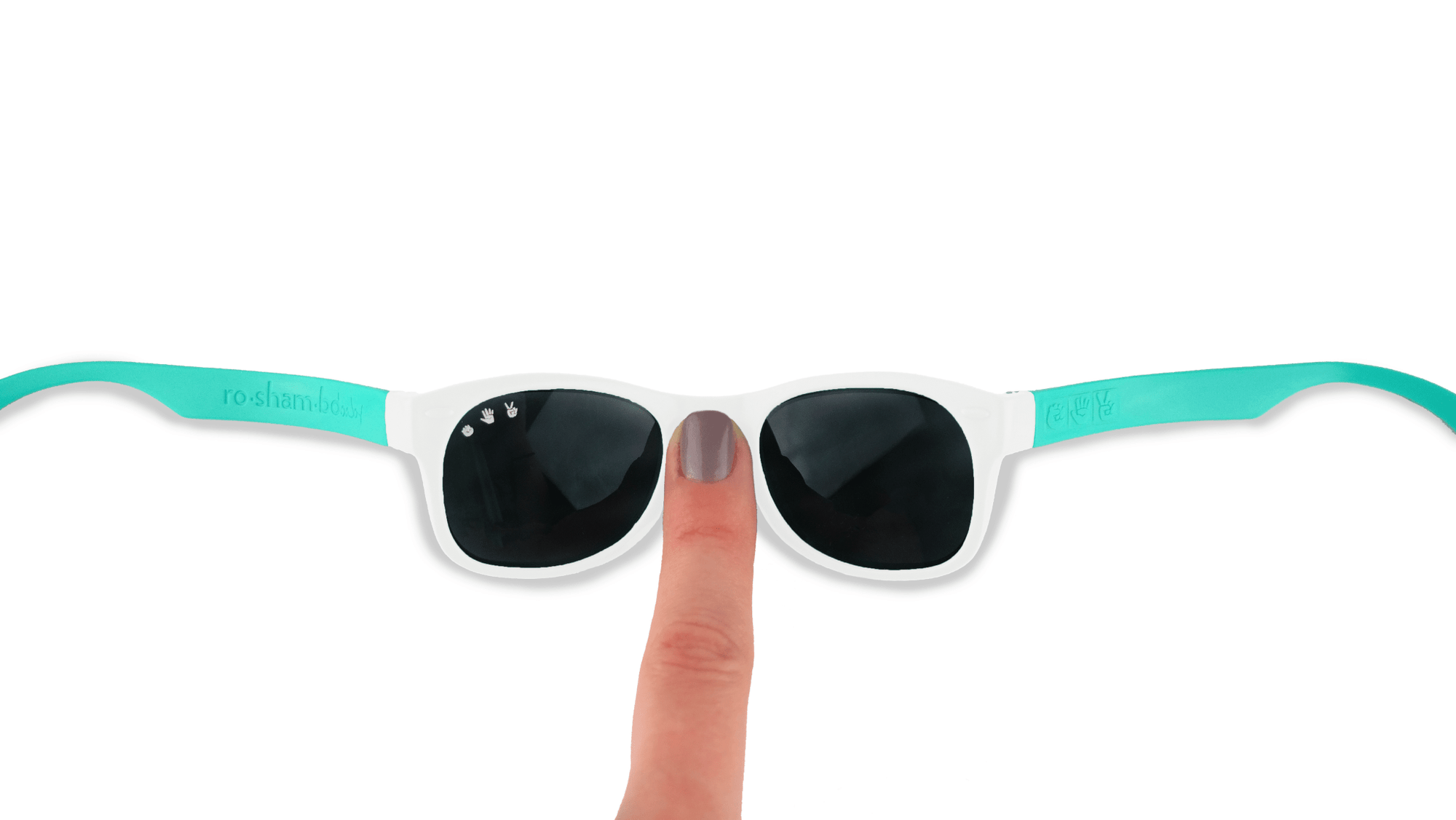 Ro Sham Bo 90210 Combo White/Teal Shades (Min. of 2 Per Color/Style, multiples of 2) - MAIGHAN DISTRIBUTION CANADA