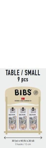 BIBS®Display - Small Table 3 X 6 inch hooks