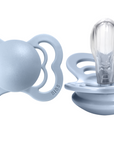 BIBS Pacifier SUPREME Silicone 2 PK Baby Blue (Min. of 2 PK, multiples of 2 PK)